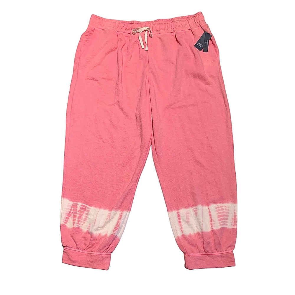 Crown & Ivy pink sweatpant joggers Size 2X